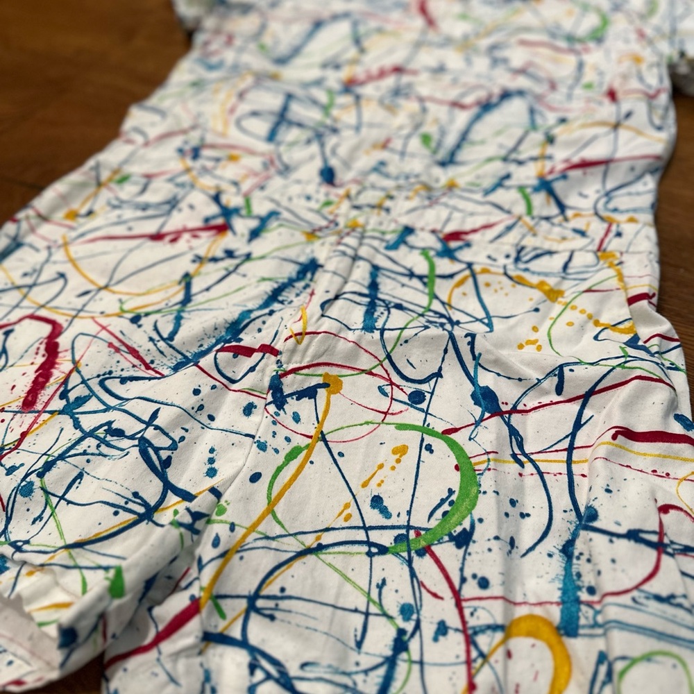 Eclectic Men’s Romper by RompHim | Paint-Splatter - Picture 6 of 10